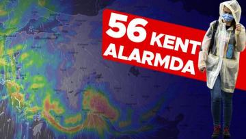 Meteoroloji’den yeni hava durumu uyarısı… 56 kent alarmda
