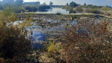 Büyük Menderes Nehri çöplüğe döndü