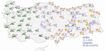 Meteoroloji’den İstanbul ve birçok ile sağanak yağış uyarısı! İşte il il 11 Ocak hava durumu…