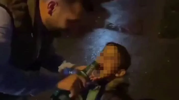 Sokakta çocuğa alkol içiren şahıs tutuklandı