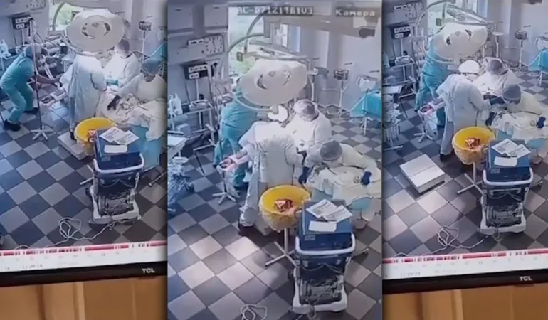 KAMÇATKA’DA DEPREM SIRASINDA DOKTORLARDAN SOĞUKKANLI HAREKET!