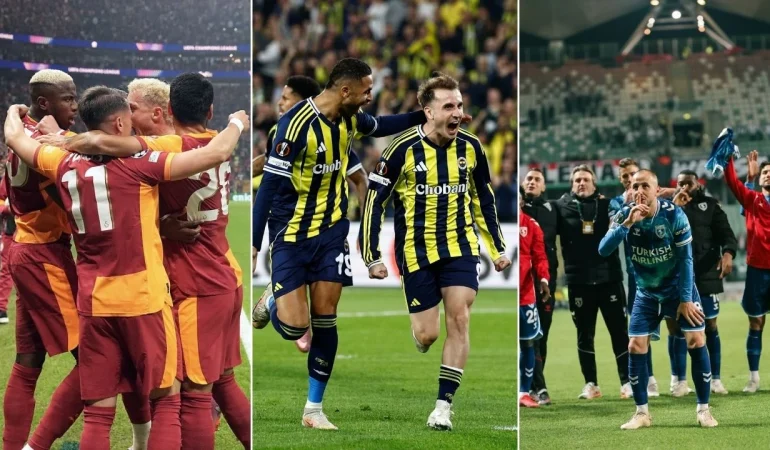 Avrupa’da Türk Fırtınası: Galatasaray, Fenerbahçe ve Samsunspor’dan 3’te 3!