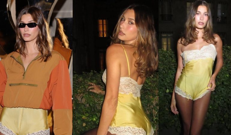Hailey Bieber, Paris Moda Haftası’nda Cesur Kombiniyle Gündem Oldu