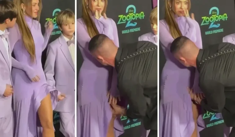 Shakira’ya Kırmızı Halıda Stil Krizi: Stilisti Eteğini Düzeltti