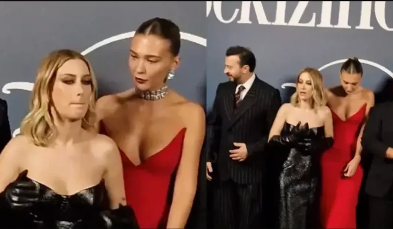 Hazal Kaya ve Melisa Döngel Galada Küçük Bir Kriz Yaşadı