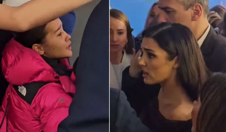 Hande Erçel Çocuğu Korudu, Korumasını Azarladı