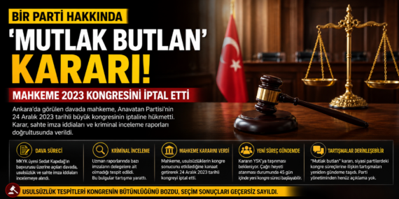 Siyasi Partide Yeni Kriz: Mahkemeden “Mutlak Butlan” Kararı