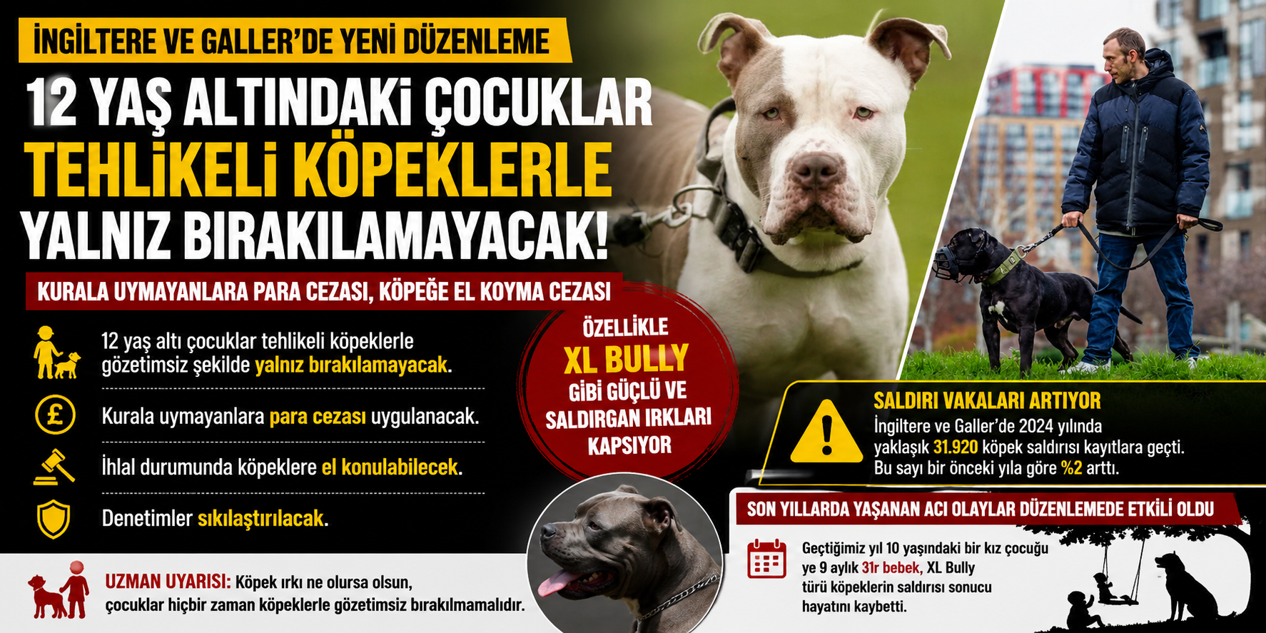 İngiltere’de Köpek Güvenliği Yasası: Çocuklara Yeni Koruma