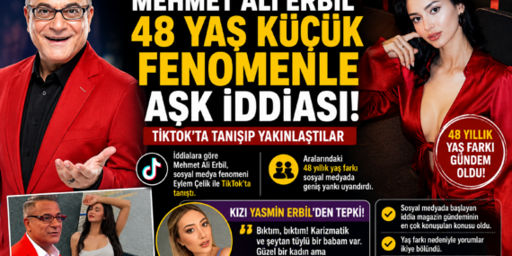 Mehmet Ali Erbil’in Yeni Aşkı Gündem Oldu: 48 Yaş Farkı Tartışma Yarattı