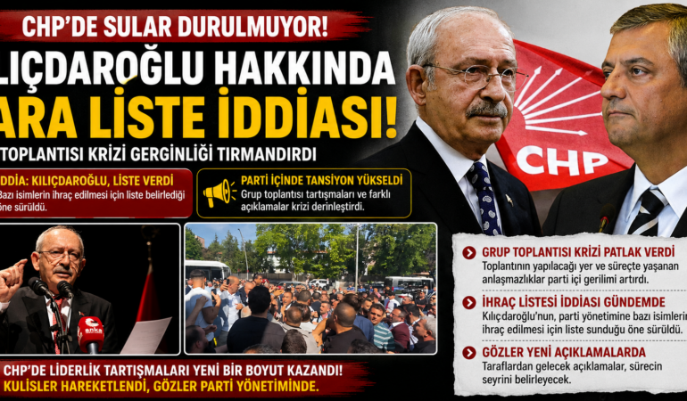 Kılıçdaroğlu’nun “Kara Liste” İddiası Gündem Oldu: CHP’de İhraç Şoku