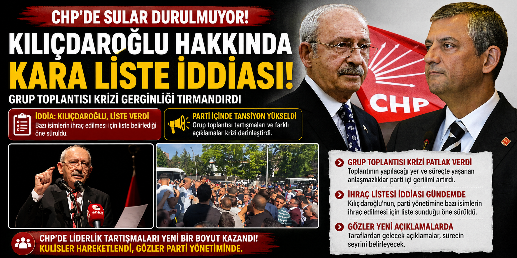 Kılıçdaroğlu’nun “Kara Liste” İddiası Gündem Oldu: CHP’de İhraç Şoku