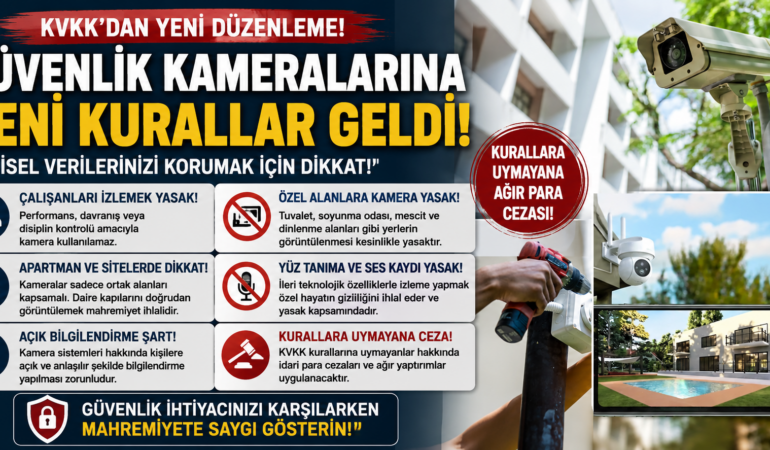 Güvenlik Kameralarında Yeni Dönem: KVKK’dan Sert Uyarı Geldi