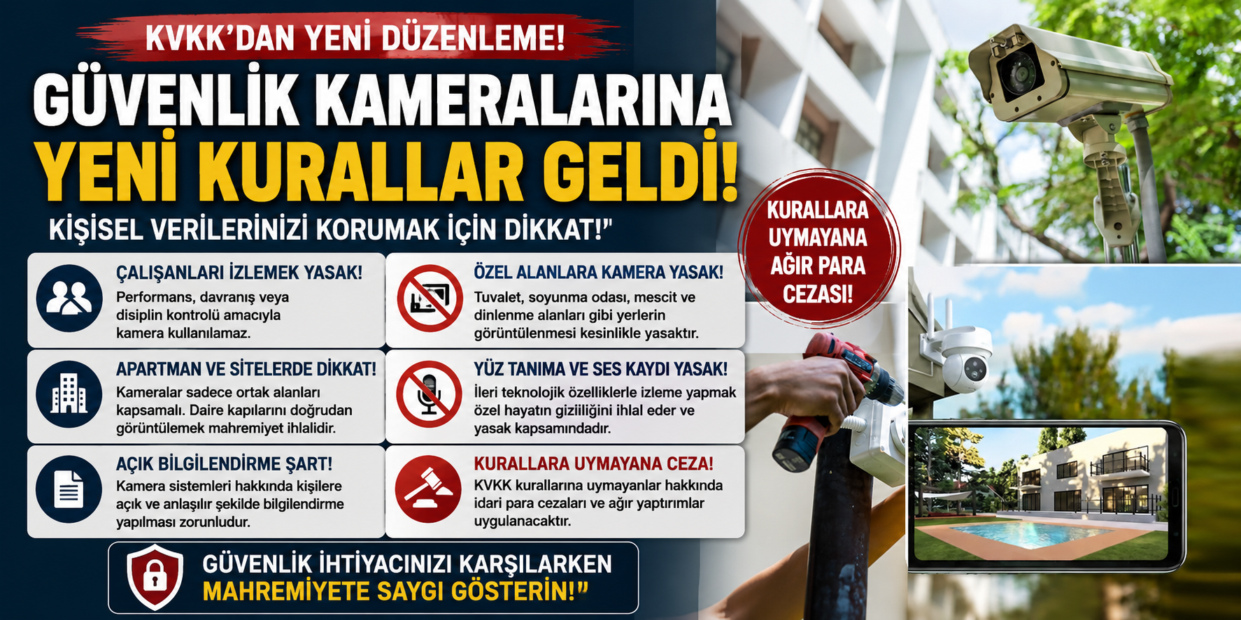 Güvenlik Kameralarında Yeni Dönem: KVKK’dan Sert Uyarı Geldi