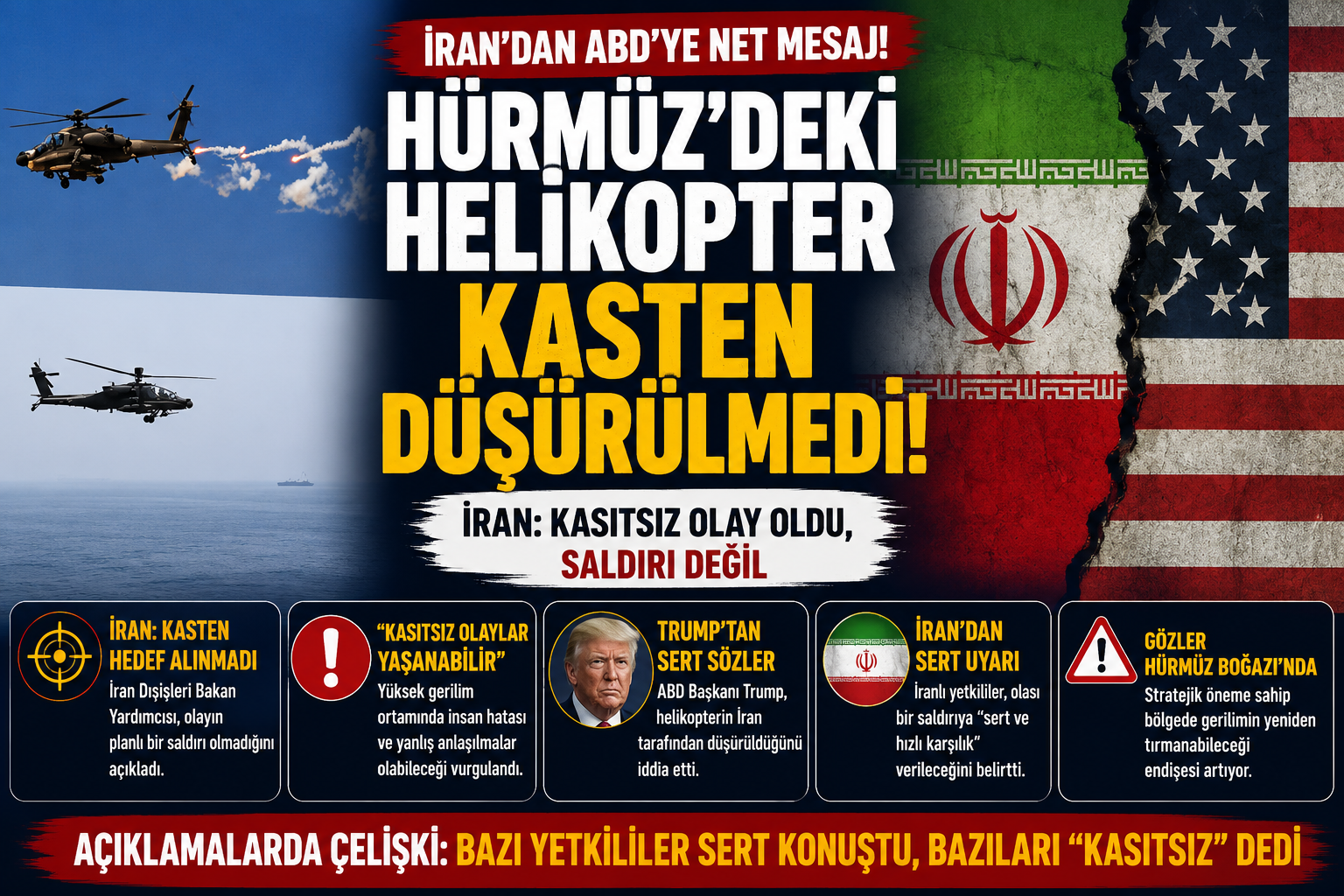 ABD Helikopteri Krizi: İran’dan Dikkat Çeken Savunma