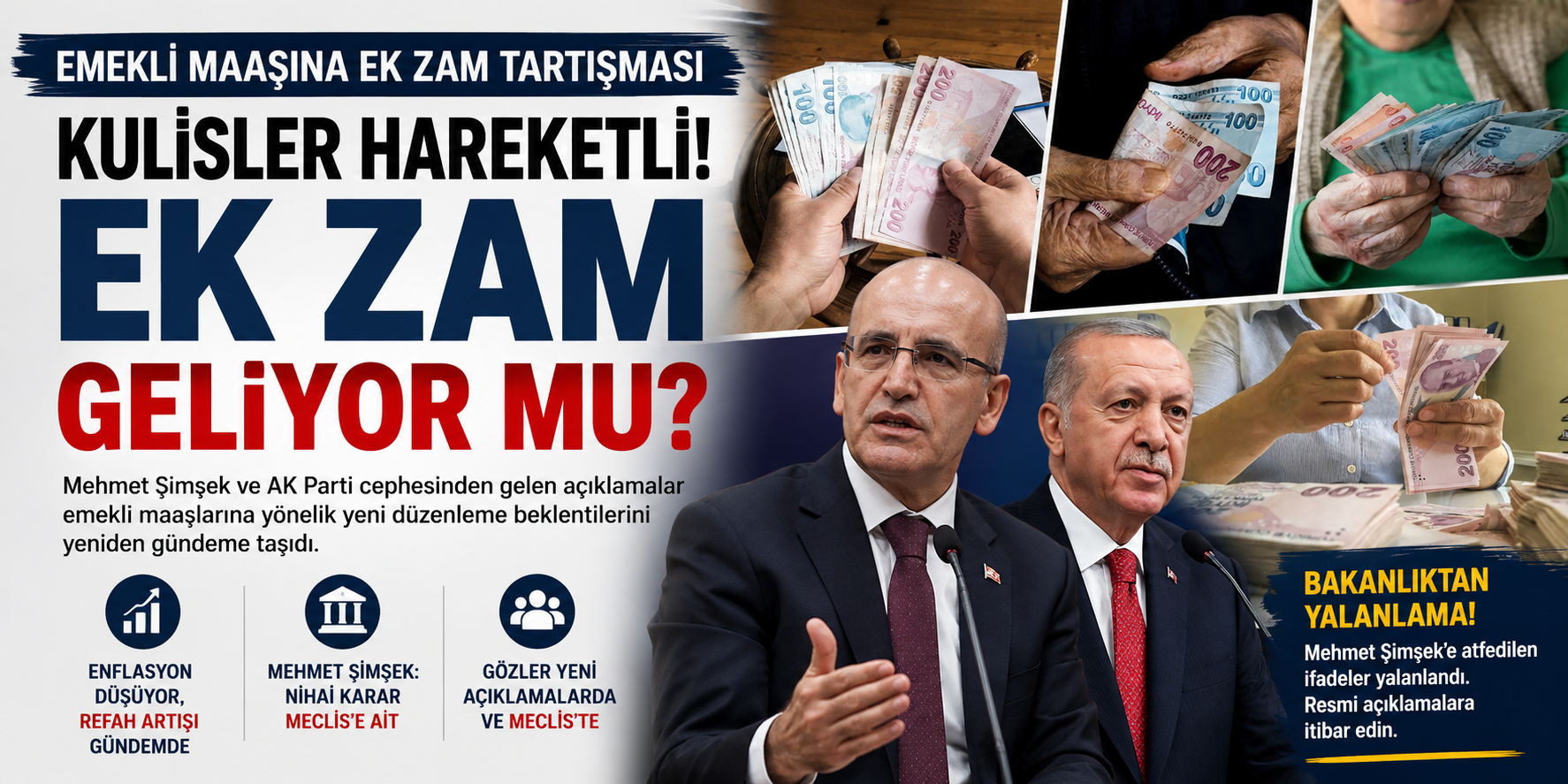 Ek zam tartışması büyüyor: Emekli maaşları için kritik açıklamalar