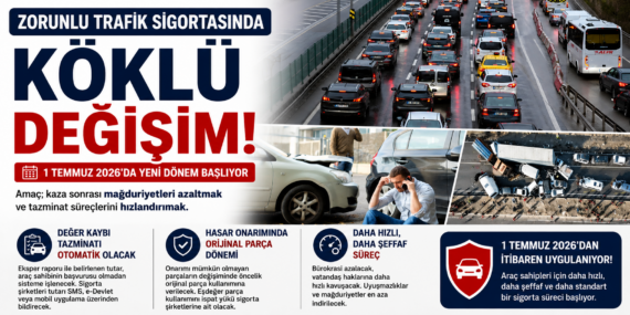 Zorunlu trafik sigortasında yeni dönem: 1 Temmuz’da yürürlüğe giriyor