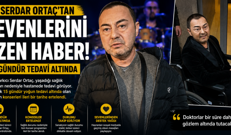 Serdar Ortaç’tan sevenlerini üzen haber: 15 gündür tedavi altında