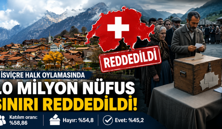 İsviçre’de Nüfus Sınırı Girişimi Reddedildi: Sandıktan “Hayır” Çıktı