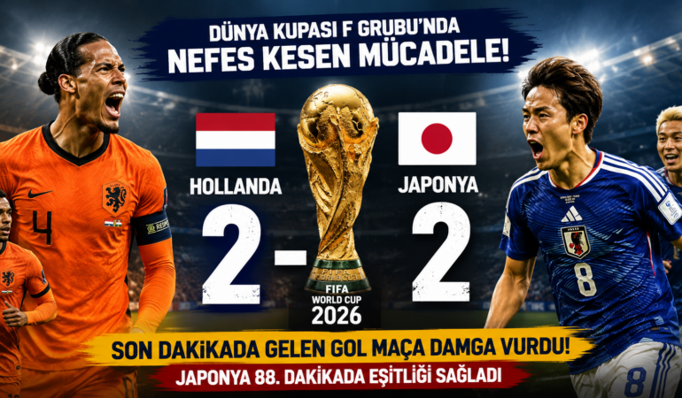 Hollanda Maçı Elden Kaçırdı: Japonya Son Anda Geri Döndü