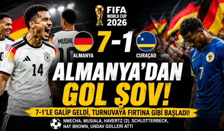 Almanya’dan gol şov: Curaçao’yu 7-1’le ezdi geçti