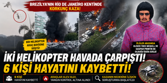 Havada facia! İki helikopter çarpıştı: Çok sayıda ölü