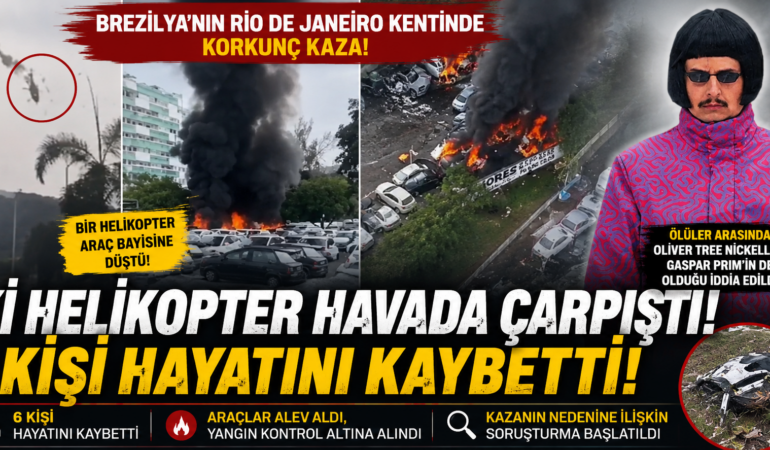 Havada facia! İki helikopter çarpıştı: Çok sayıda ölü