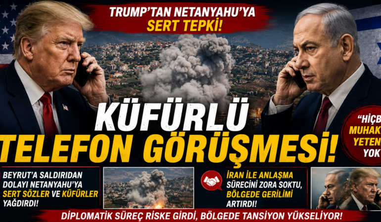 Trump ile Netanyahu arasında şok telefon diyaloğu!