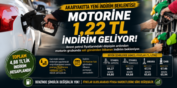 Akaryakıtta indirim müjdesi: Motorin fiyatı geriliyor