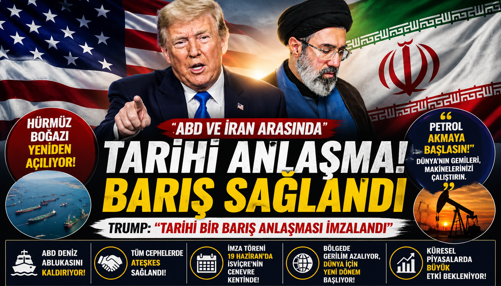 Trump’tan Şok Açıklama: ABD ve İran Tarihi Anlaşmada