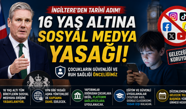 İngiltere’den Tarihi Karar: 16 Yaş Altına Sosyal Medya Yasağı
