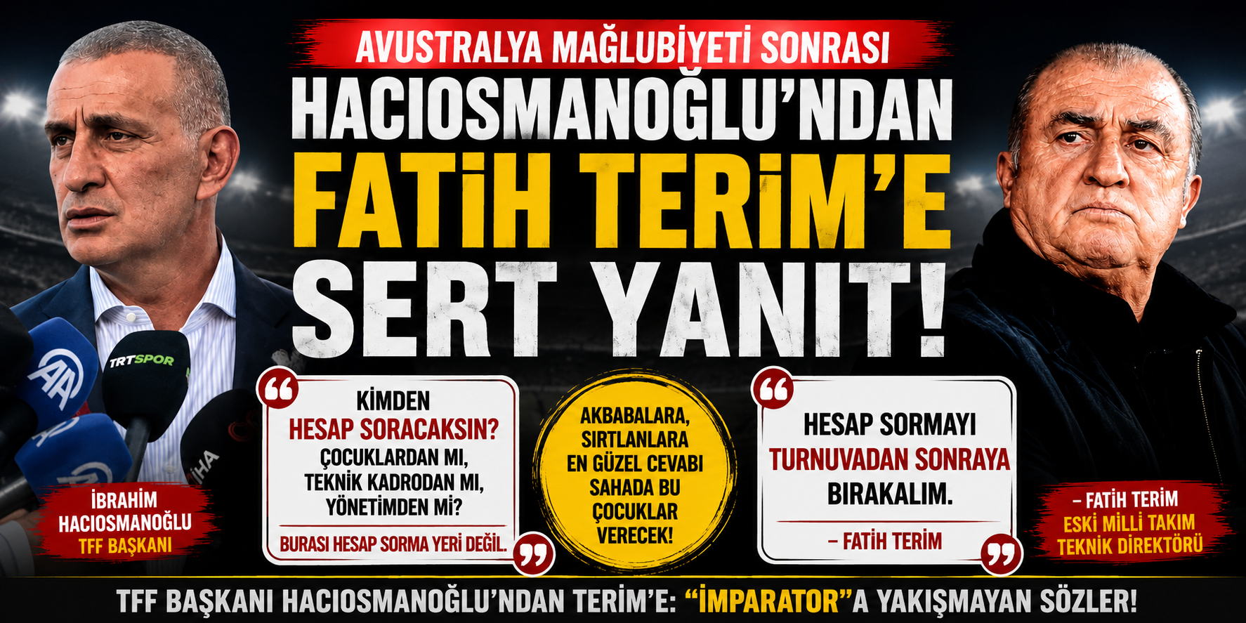 Hacıosmanoğlu’ndan Fatih Terim’e sert sözler
