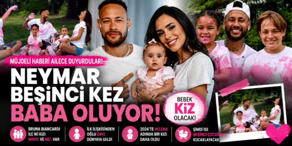 Neymar’dan aile müjdesi: Beşinci çocuk yolda