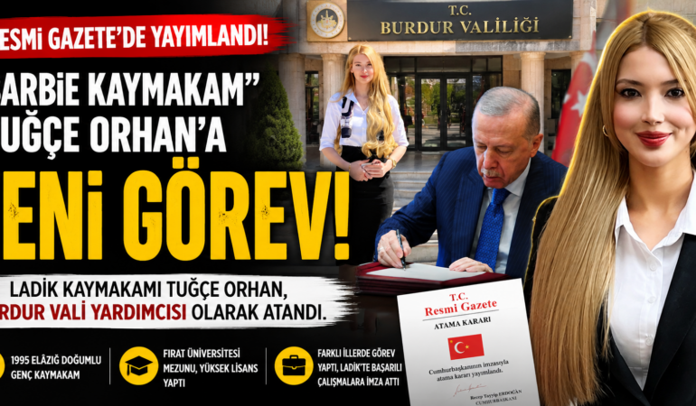 Erdoğan’ın imzasıyla yeni görev: Tuğçe Orhan vali yardımcısı oldu
