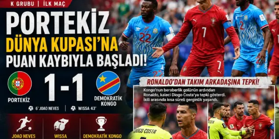 Portekiz Dünya Kupası’na şok beraberlikle başladı