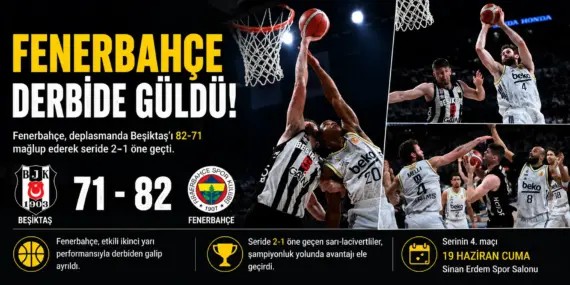 Fenerbahçe Beşiktaş’ı mağlup etti, final serisinde öne geçti
