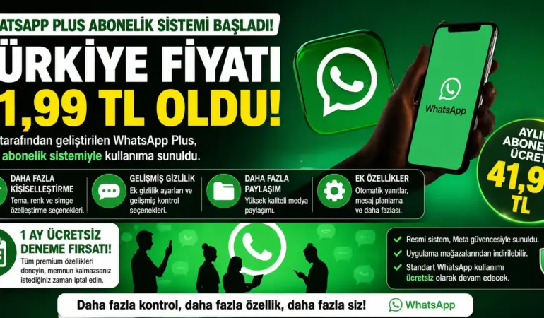 WhatsApp Plus Türkiye’de aylık ücret netleşti
