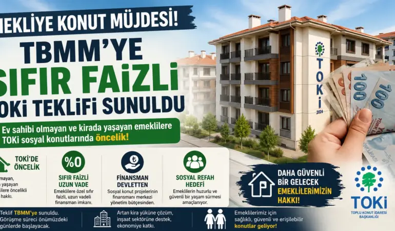 Emekliyi ev sahibi yapacak yasa TBMM’ye sunuldu