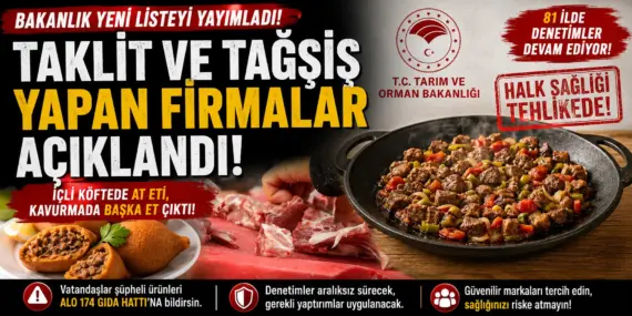 Hileli Gıda Alarmı! Bakanlık Firmaları Tek Tek İfşa Etti