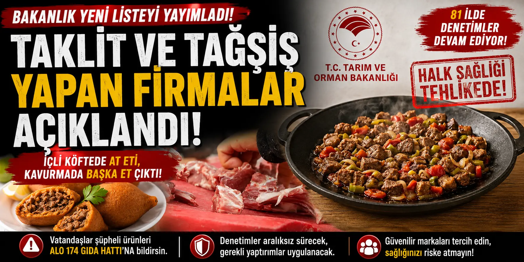 Hileli Gıda Alarmı! Bakanlık Firmaları Tek Tek İfşa Etti