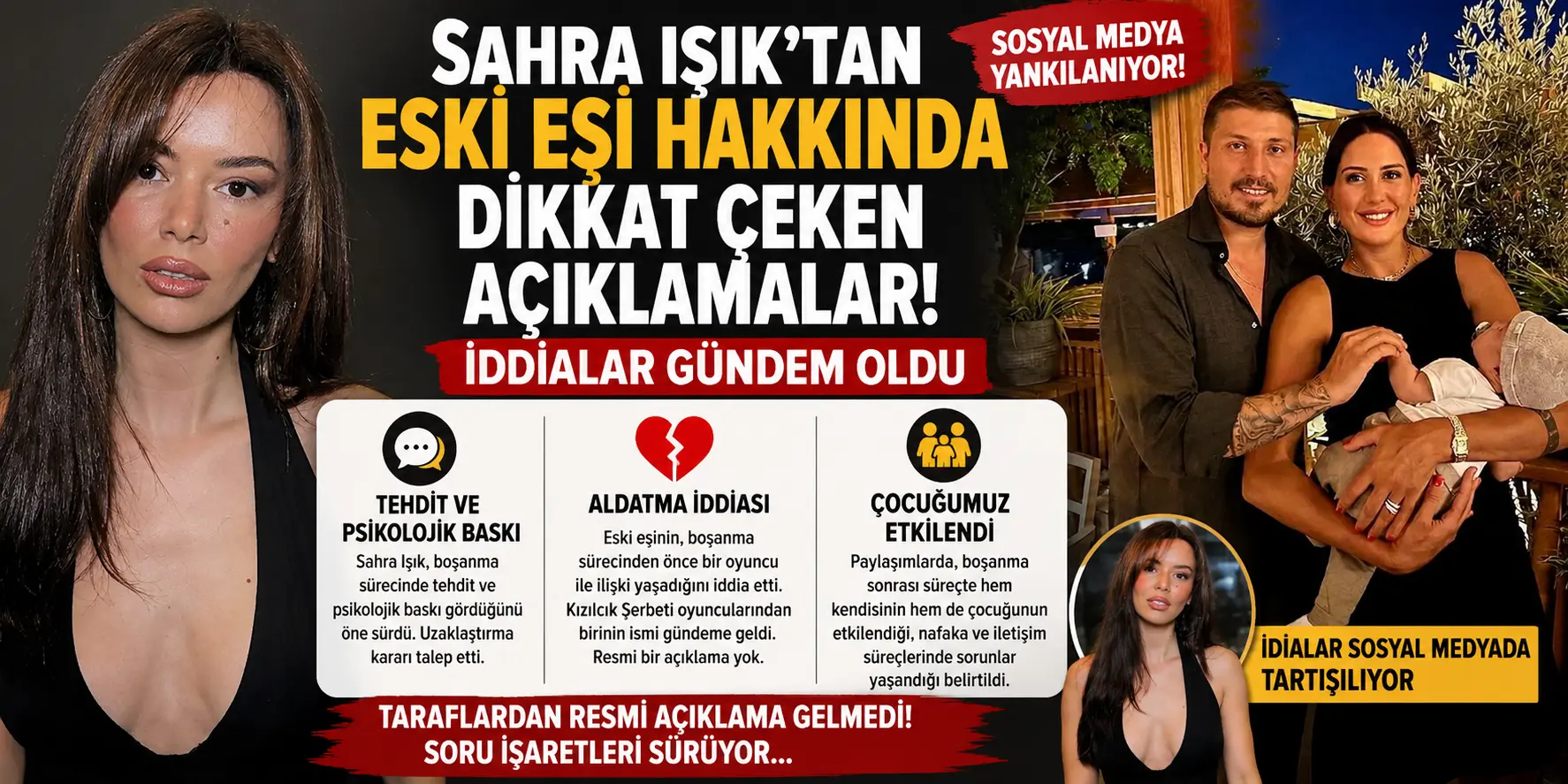 Sahra Işık’tan Eski Eşi Hakkında Şok İddialar: Sosyal Medyada İfşa