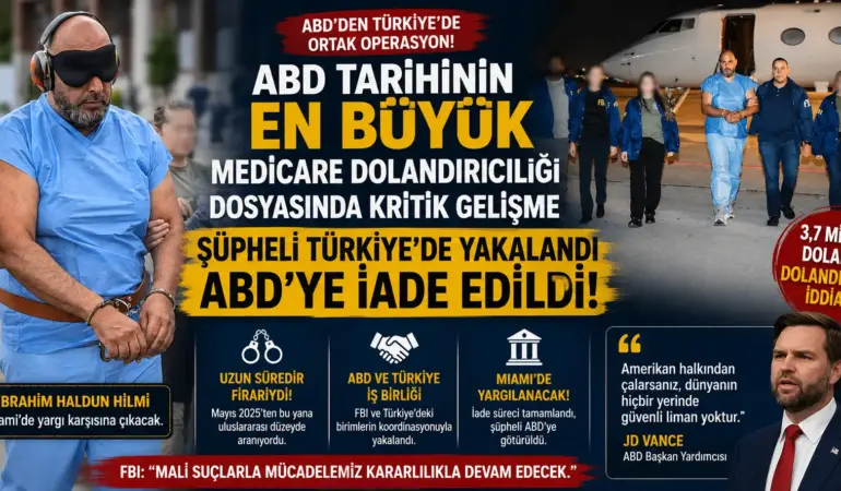 ABD’nin En Büyük Medicare Dolandırıcılığı Zanlısı Türkiye’de Yakalandı