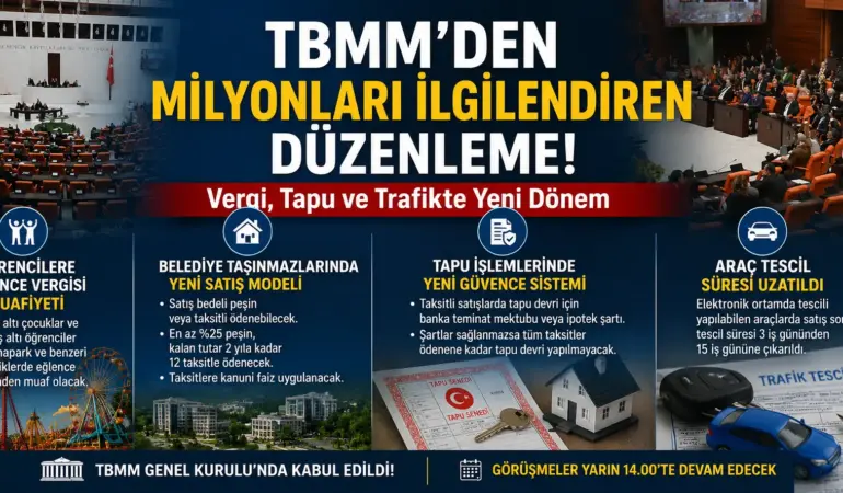 Milyonları ilgilendiren karar: TBMM’den önemli değişiklikler