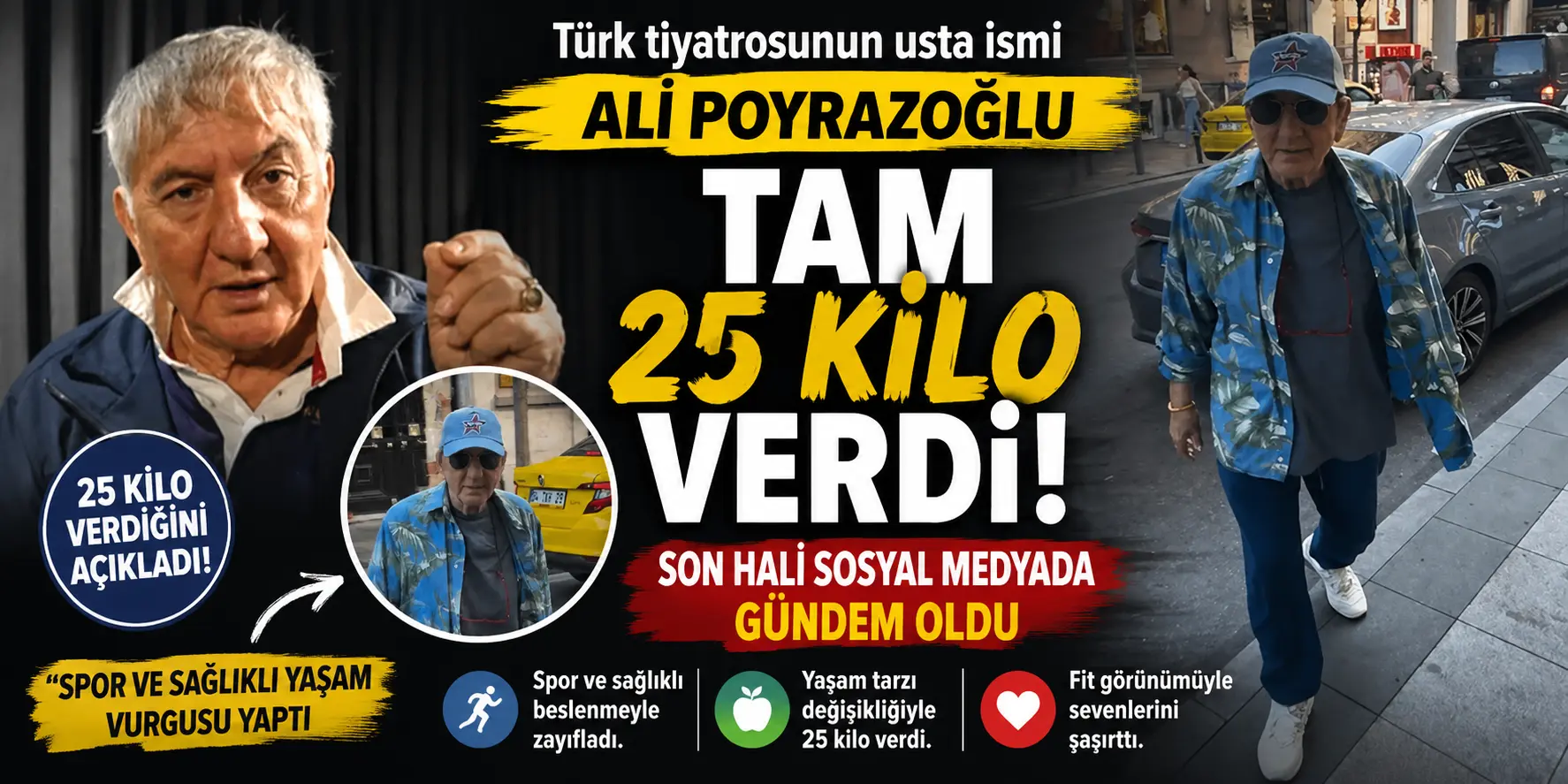 Ali Poyrazoğlu’ndan şaşırtan değişim: 25 kilo verdi