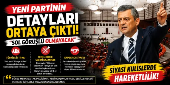 Siyasi kulisleri hareketlendiren iddia: Yeni parti sol çizgide olmayacak
