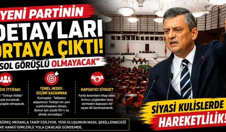 Siyasi kulisleri hareketlendiren iddia: Yeni parti sol çizgide olmayacak