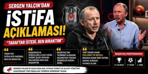 Sergen Yalçın ayrılığının nedeni ortaya çıktı: Taraftar baskısı iddiası