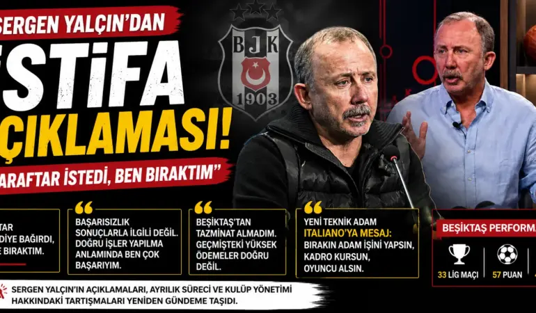 Sergen Yalçın ayrılığının nedeni ortaya çıktı: Taraftar baskısı iddiası