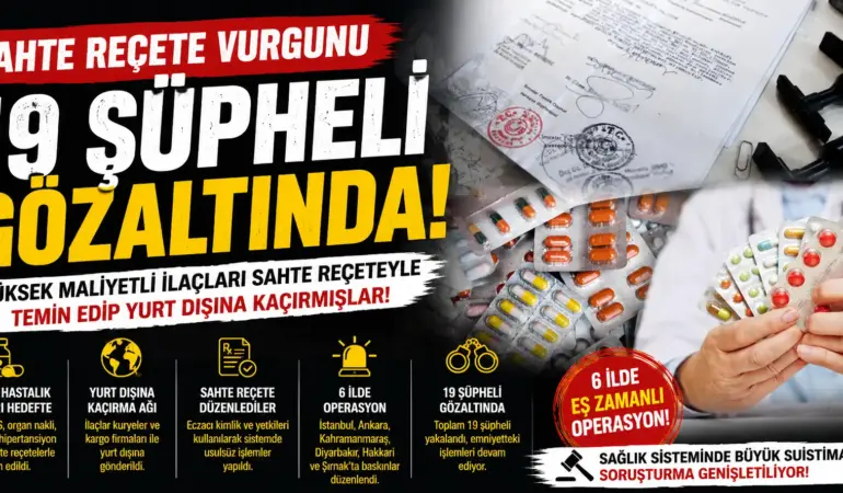 Sahte reçete skandalı: Yüksek maliyetli ilaçlar yurt dışına kaçırıldı