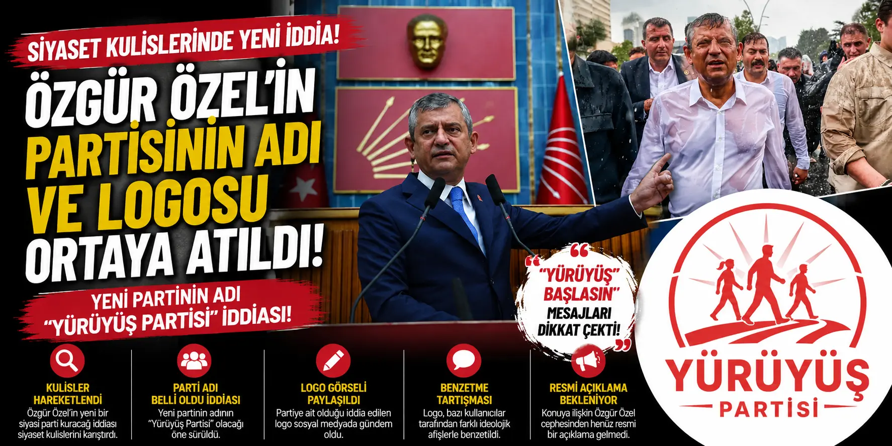 Özgür Özel cephesinde hareketlilik: Yeni parti detayı sosyal medyada yayıldı