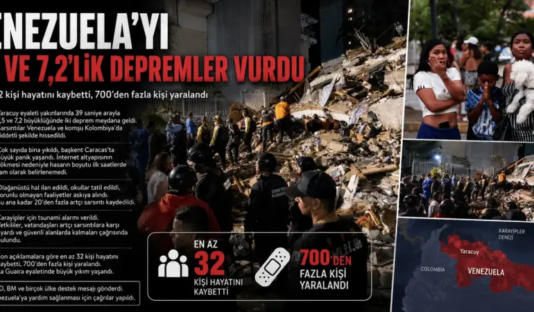 Venezuela’yı iki büyük deprem vurdu: Son yüzyılın en şiddetlisi